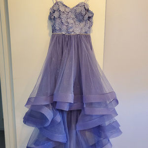 Purple Lavender High-Low Gown